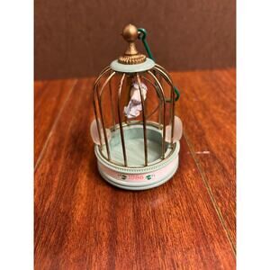 HTF Vintage 1986 Hallmark First Christmas Together Ornament Bird Cage Two Doves